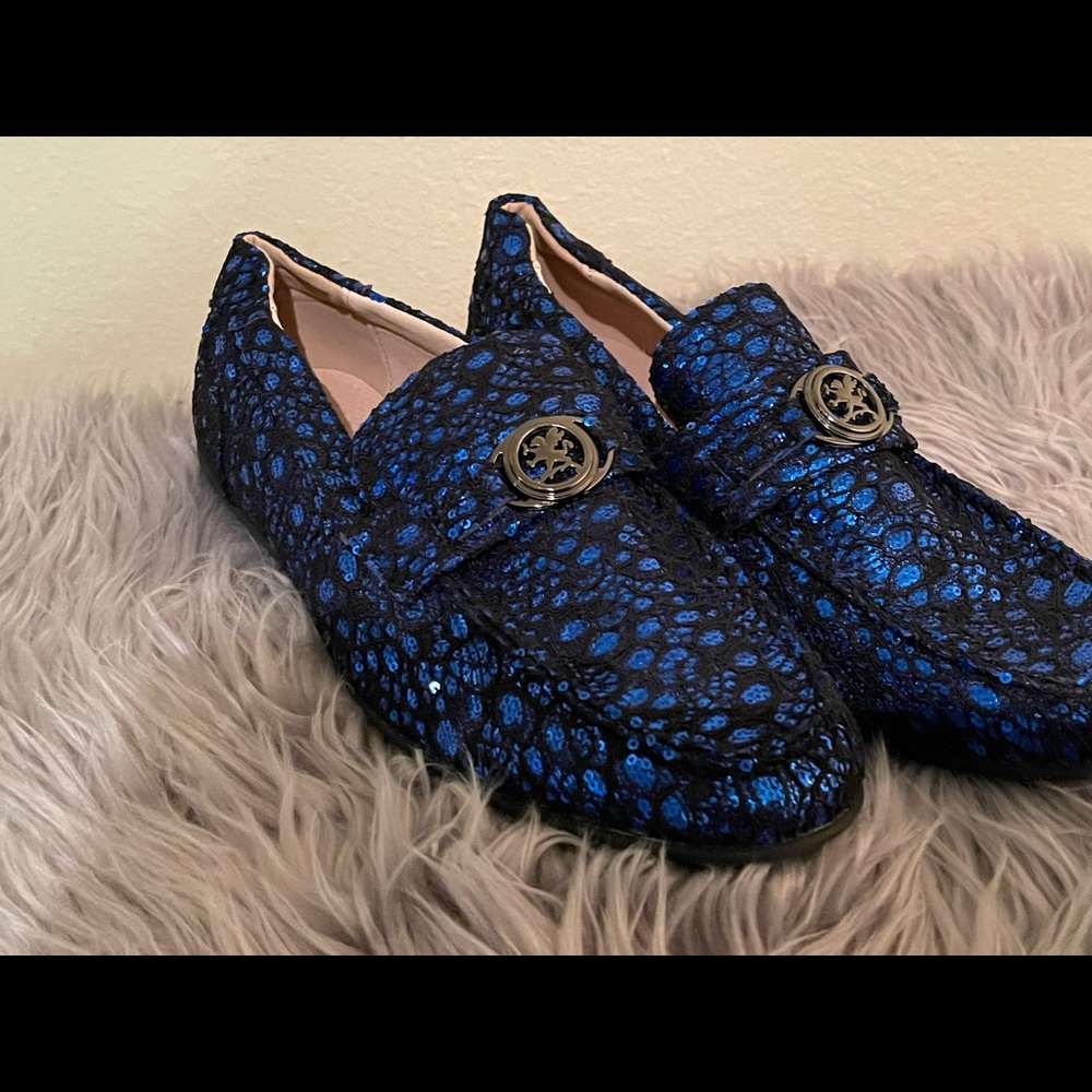 Stacy Adam’s Men’s Cyrano Moc Toe Slip-On Driving Style Loafer - Blue